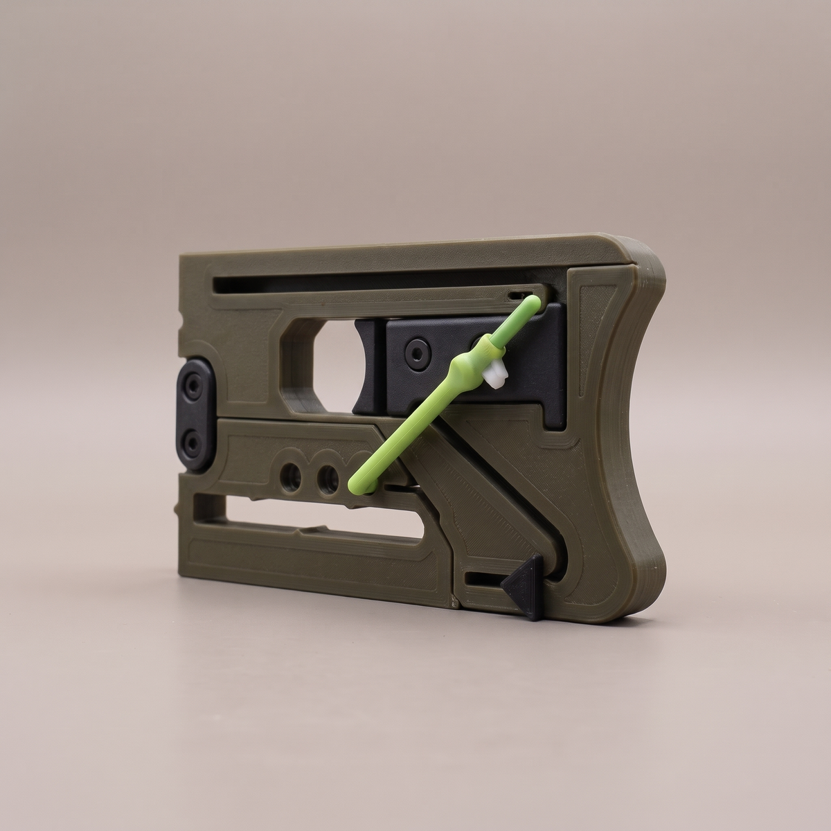 Foldable Card Slingshot - Olive - hero