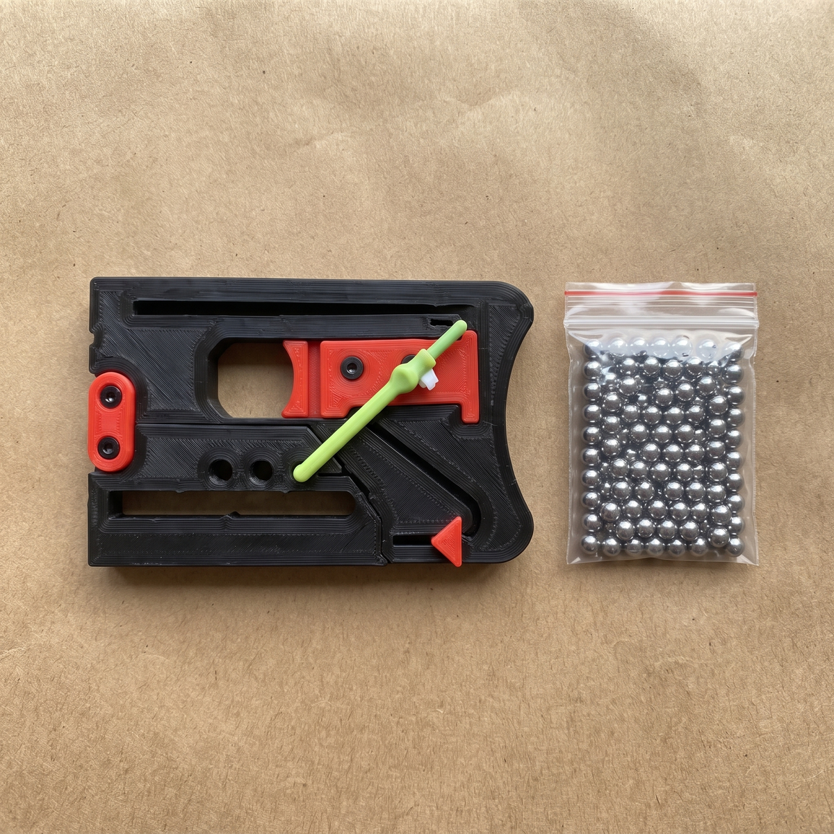 Sling Pop card slingshot with a bag of 100 metal pellets