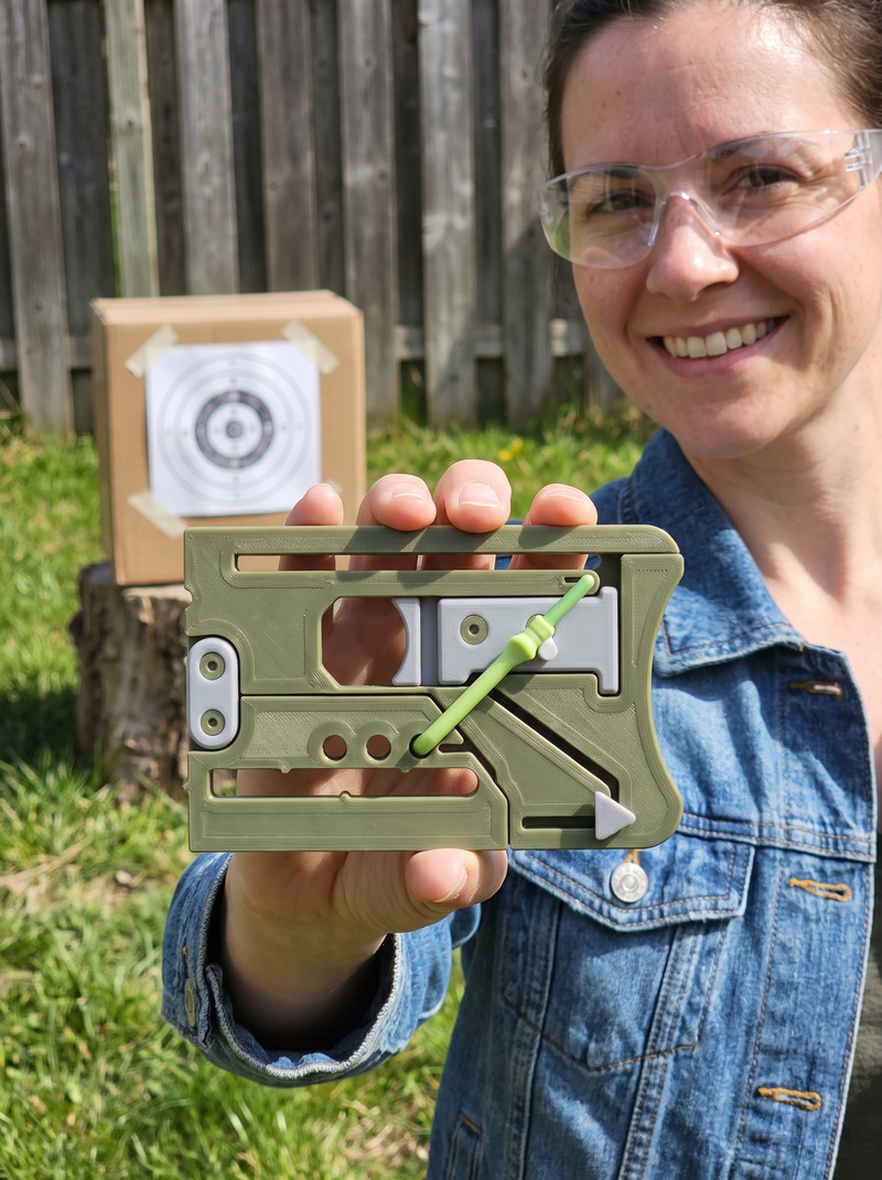 Backyard Range Green colorway, paper target